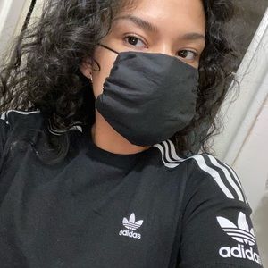 Plain black Handmade reusable mask